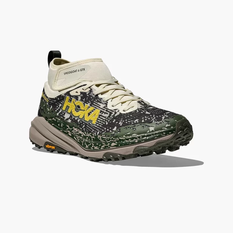 Hoka Men’s Speedgoat 6 Mid GTX Shoes – Truffle Salt / Cement thumbnail 3