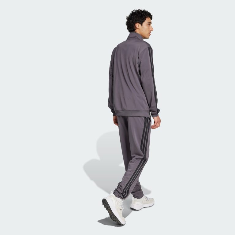 Adidas Men’s Basic 3-Stripes Tricot Track Suit – Grey thumbnail 3
