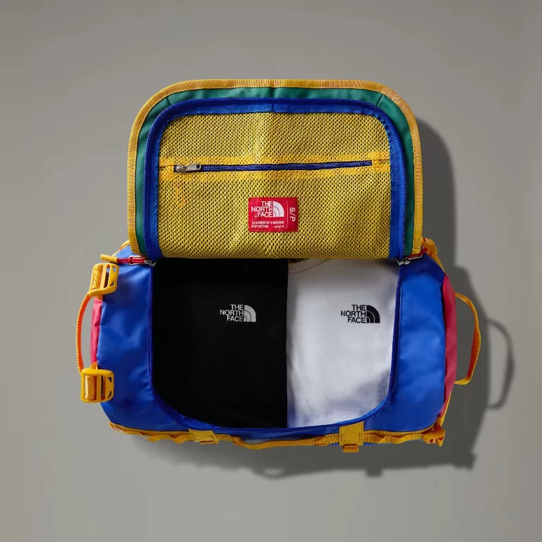 The North Face Base Camp Duffel Small – TNF Blue / TNF Red / Summit Gold thumbnail 3