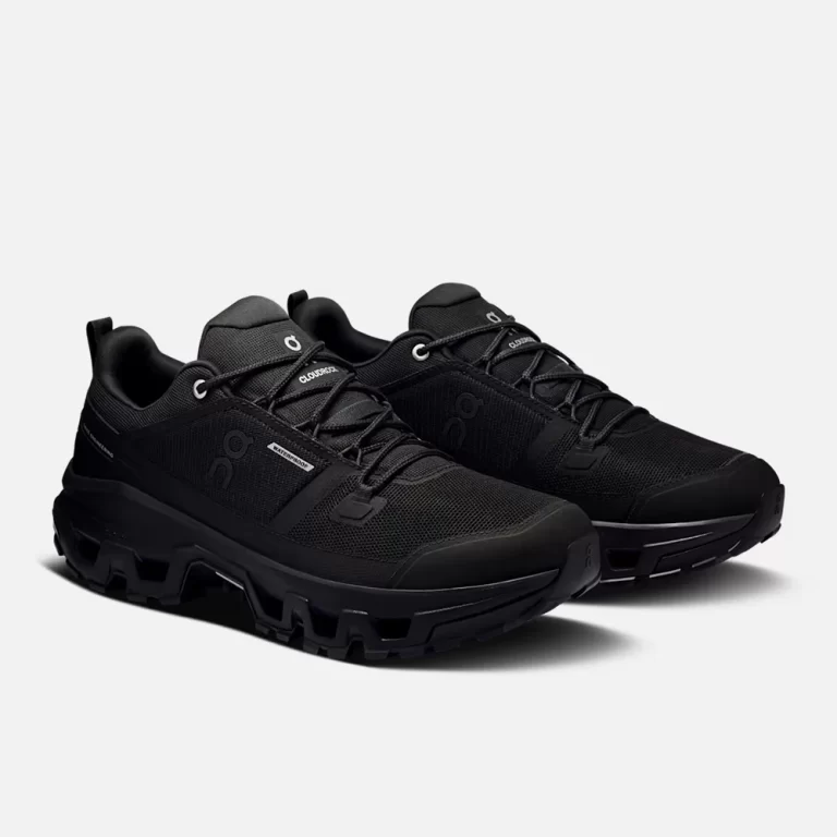 On Men’s Cloudrock Low Waterproof Shoes – Black / Black thumbnail 3