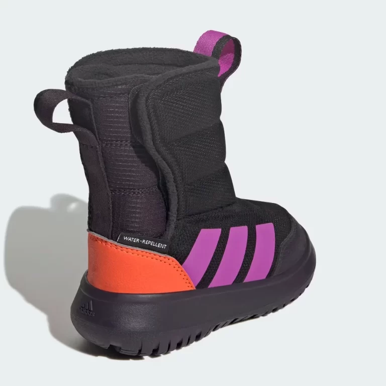 Adidas Kid’s Winterplay Shoes Kids – Core Black / Purple Burst / Impact Orange thumbnail 4
