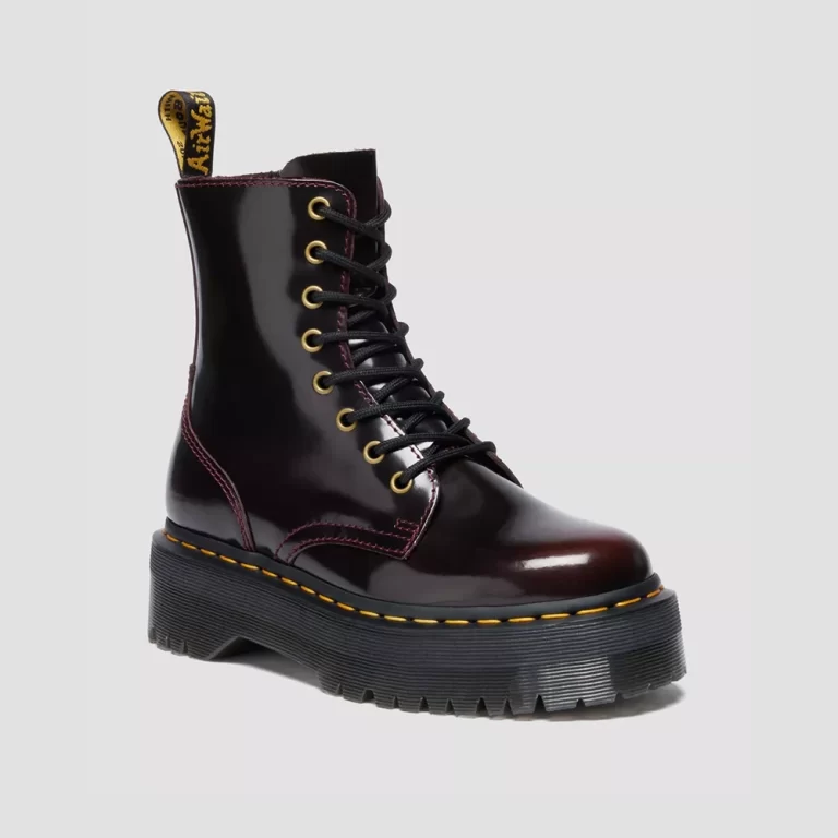 Dr.Martens Women’s Jadon Arcadia Leather Platform Boots – Cherry Red thumbnail 3