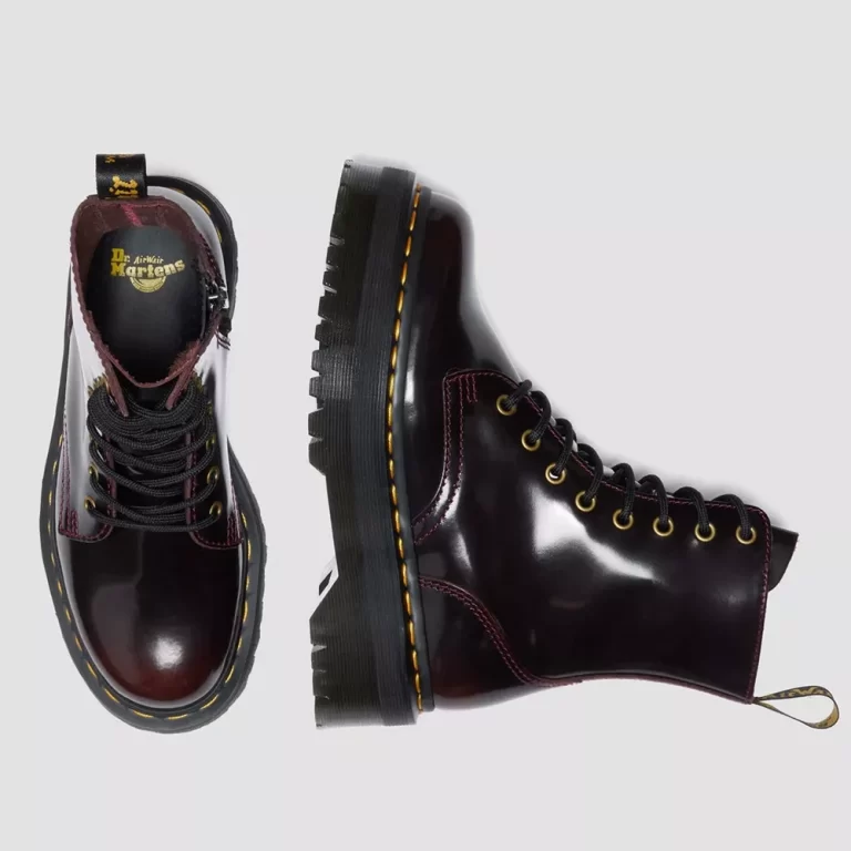 Dr.Martens Women’s Jadon Arcadia Leather Platform Boots – Cherry Red thumbnail 2