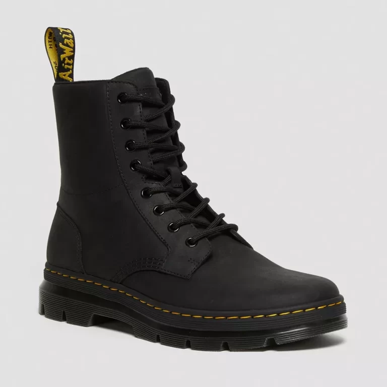 Dr. Martens Men’s Combs Leather Casual Boots – Black thumbnail 2