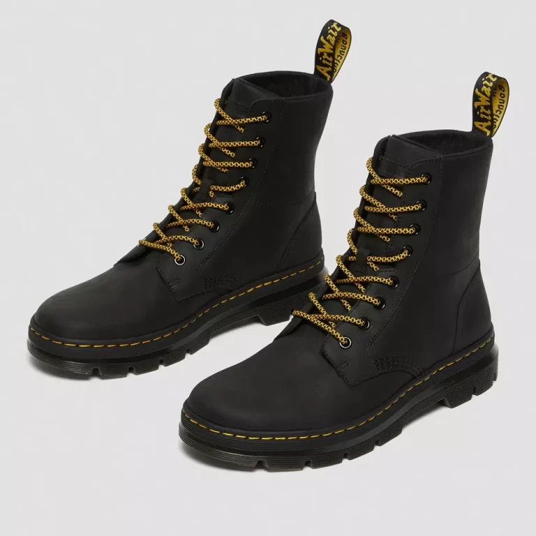 Dr. Martens Men’s Combs Leather Casual Boots – Black thumbnail 3