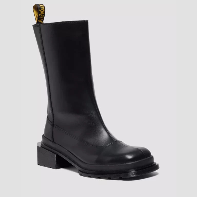Dr.Martens Women’s MAYBOLE HI Square Toe Leather Chelsea Boots – Black thumbnail 3
