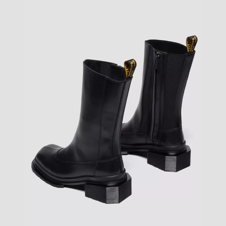 Dr.Martens Women’s MAYBOLE HI Square Toe Leather Chelsea Boots – Black thumbnail 2