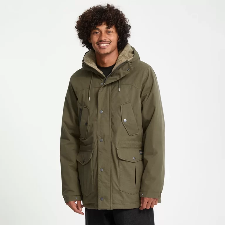 Volcom Men’s Starget 5K Parka Jacket – Military