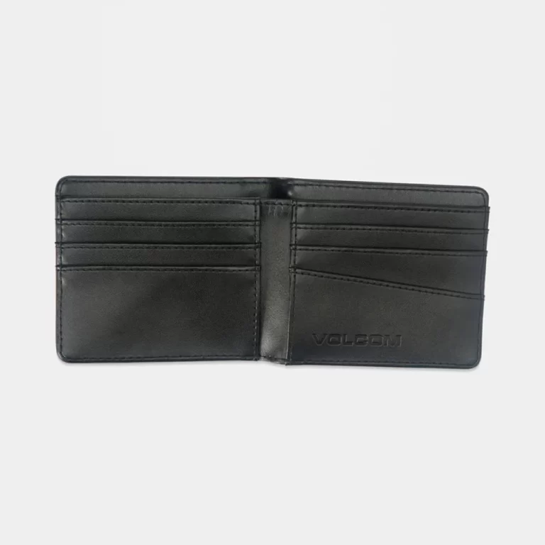 Volcom Men’s Single Stone Leather Wallet – Black thumbnail 3