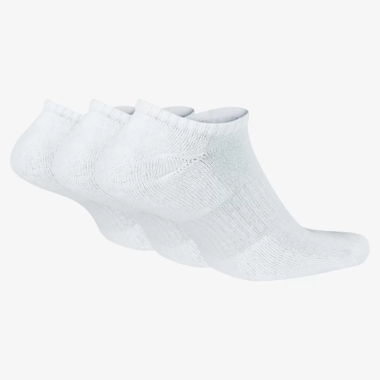 Nike Unisex Everyday Cushioned Training No-Show Socks (3 Pairs) – White thumbnail 2