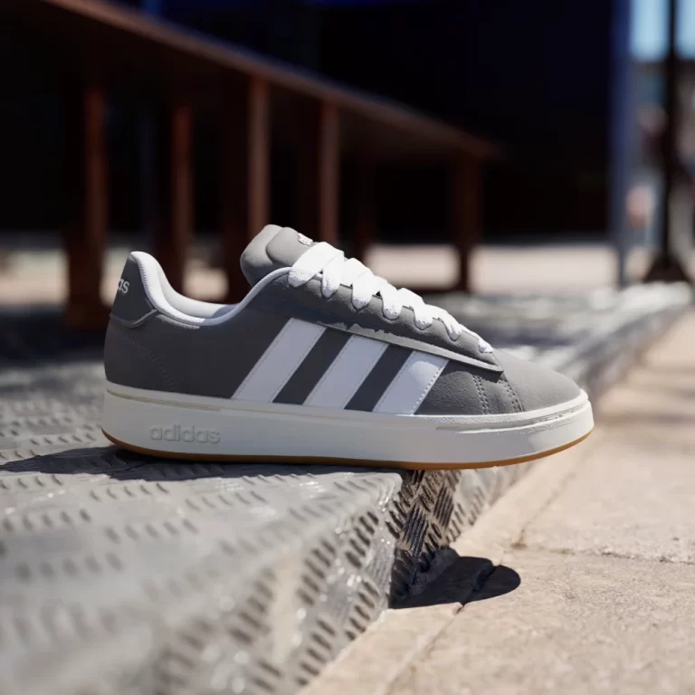 Adidas Men’s Grand Court Alpha Shoes – Grey Four / Cloud White / Off White thumbnail 2