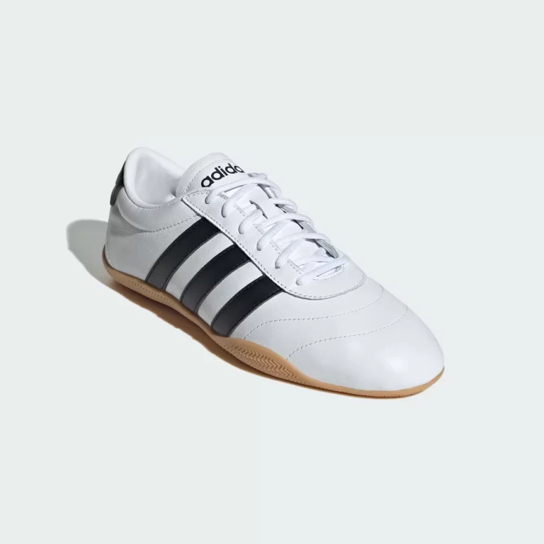 Adidas Women’s Grand Court Lo Shoes – Cloud White / Core Black / Gum thumbnail 3