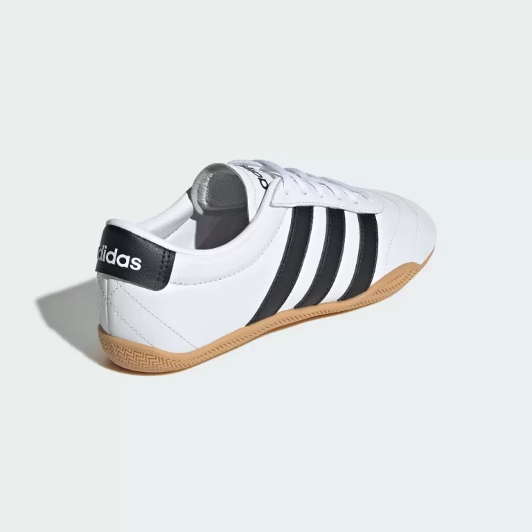 Adidas Women’s Grand Court Lo Shoes – Cloud White / Core Black / Gum thumbnail 4