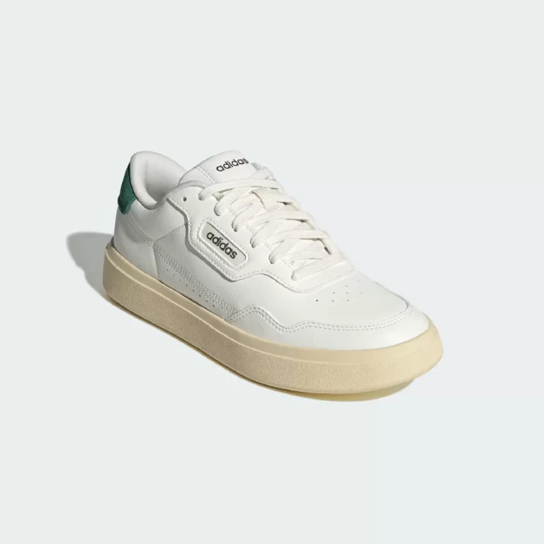 Adidas Men’s TPark St 2.0 Shoes – Core White / Grey Five / Collegiate Green thumbnail 4