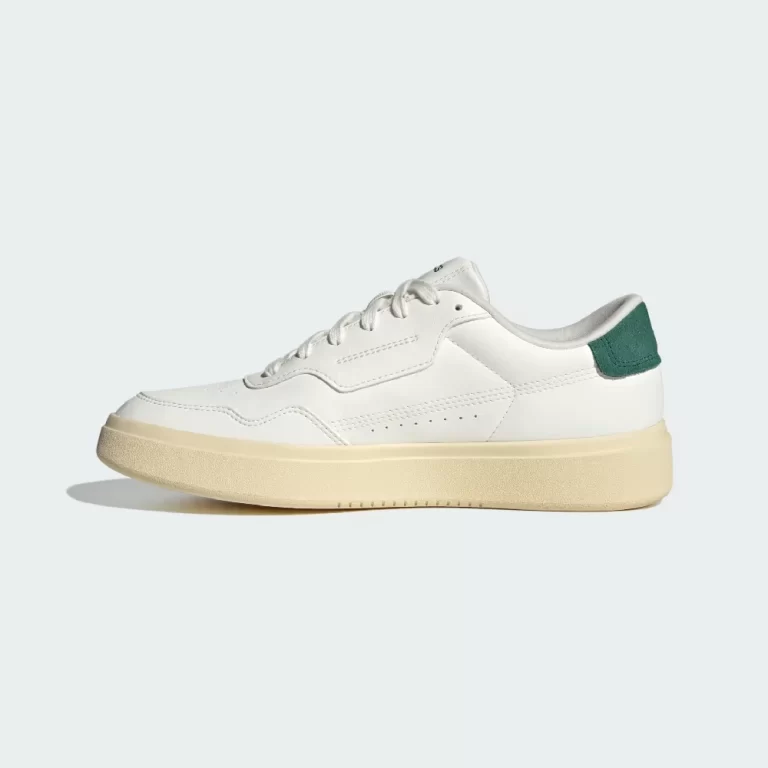 Adidas Men’s TPark St 2.0 Shoes – Core White / Grey Five / Collegiate Green thumbnail 2