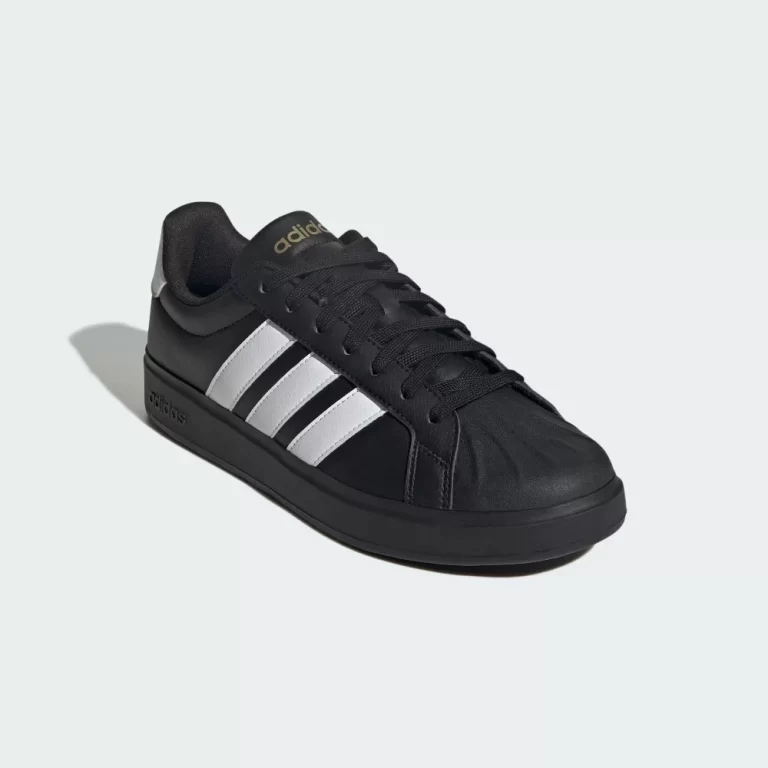 Adidas Men’s Streettalk Shoes – Core Black / Cloud White / Matte Gold thumbnail 3