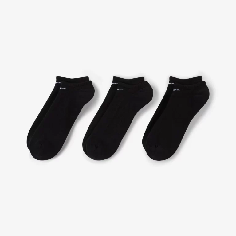 Nike Unisex Everyday Cushioned Training No-Show Socks (3 Pairs) – Black thumbnail 2