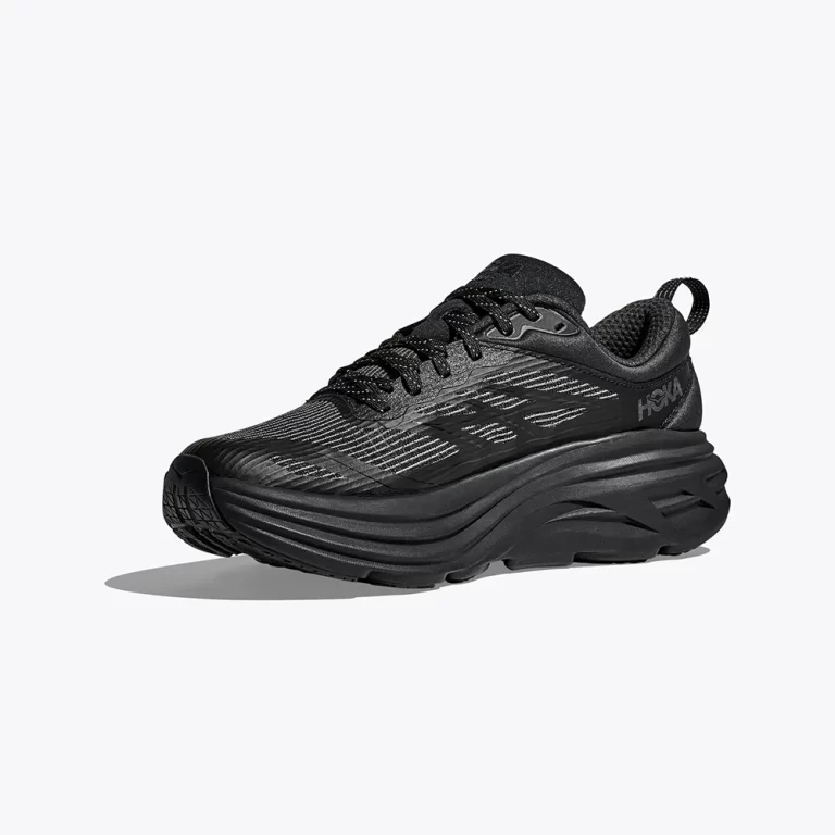 Hoka Men’s Stealth/Tech Bondi 8 Caged Shoes – Black / Black thumbnail 2