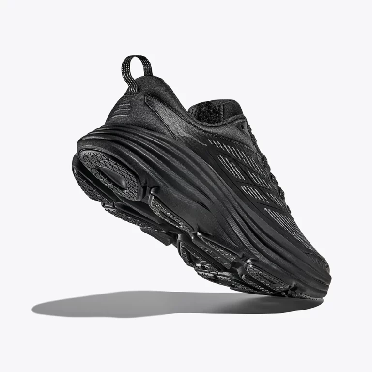 Hoka Men’s Stealth/Tech Bondi 8 Caged Shoes – Black / Black thumbnail 4