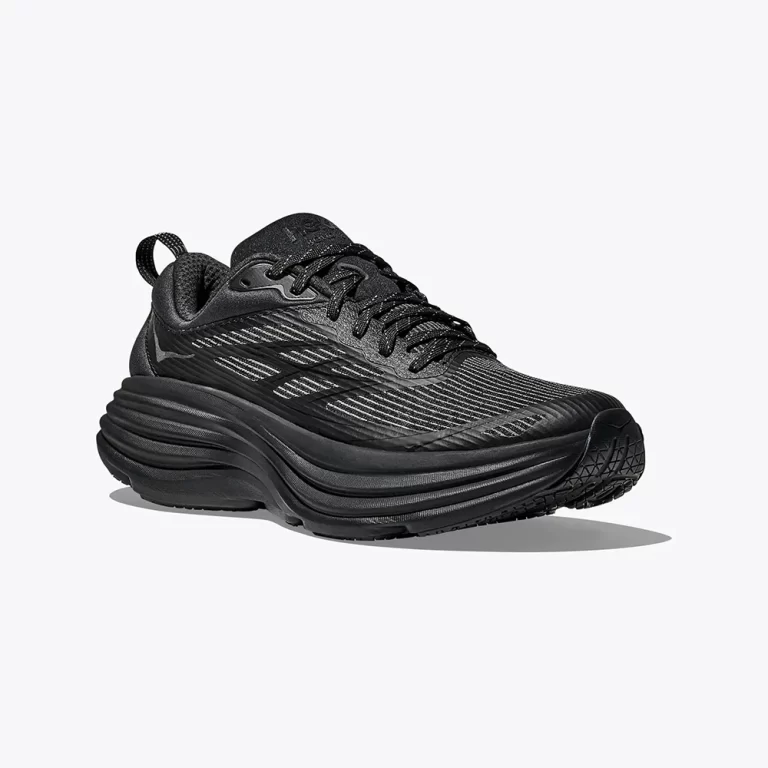 Hoka Men’s Stealth/Tech Bondi 8 Caged Shoes – Black / Black thumbnail 3