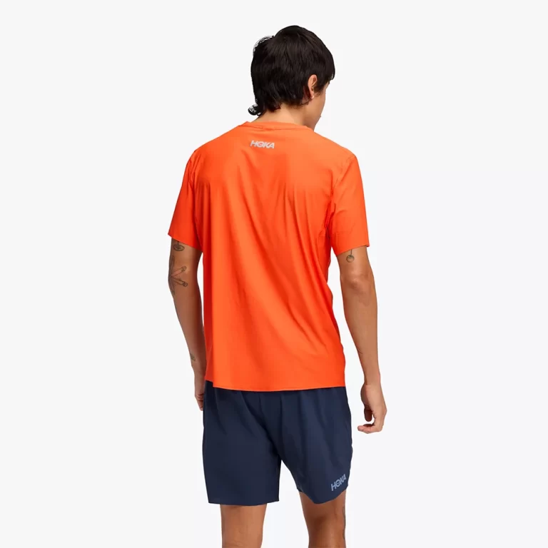 Hoka Men’s Airolite Short Sleeve 2.0 Shirt – Lava thumbnail 2