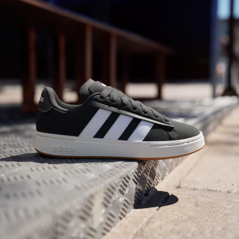 Adidas Men’s Grand Court Alpha Shoes – Core Black / Cloud White / Gum thumbnail 3