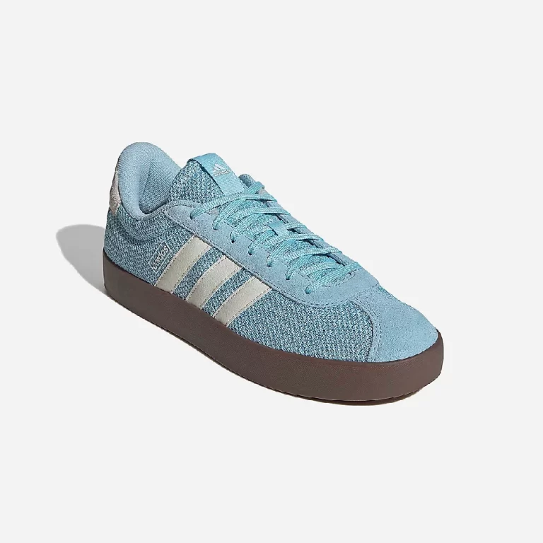 Adidas Men’s VL Court 3.0 Shoes – Light Blue / White / Gum thumbnail 3