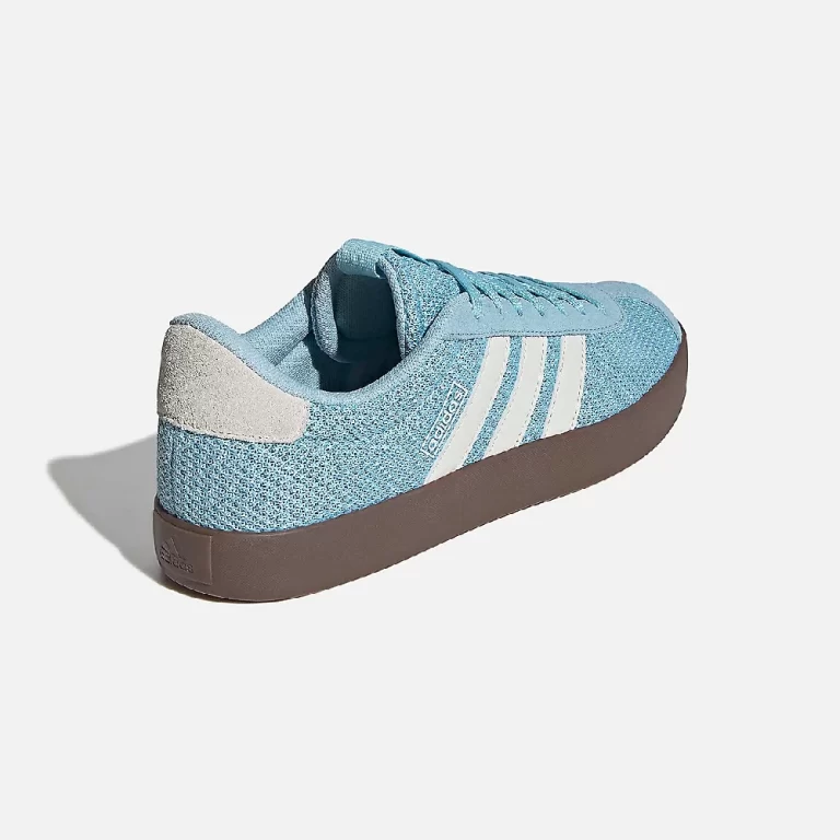 Adidas Men’s VL Court 3.0 Shoes – Light Blue / White / Gum thumbnail 4