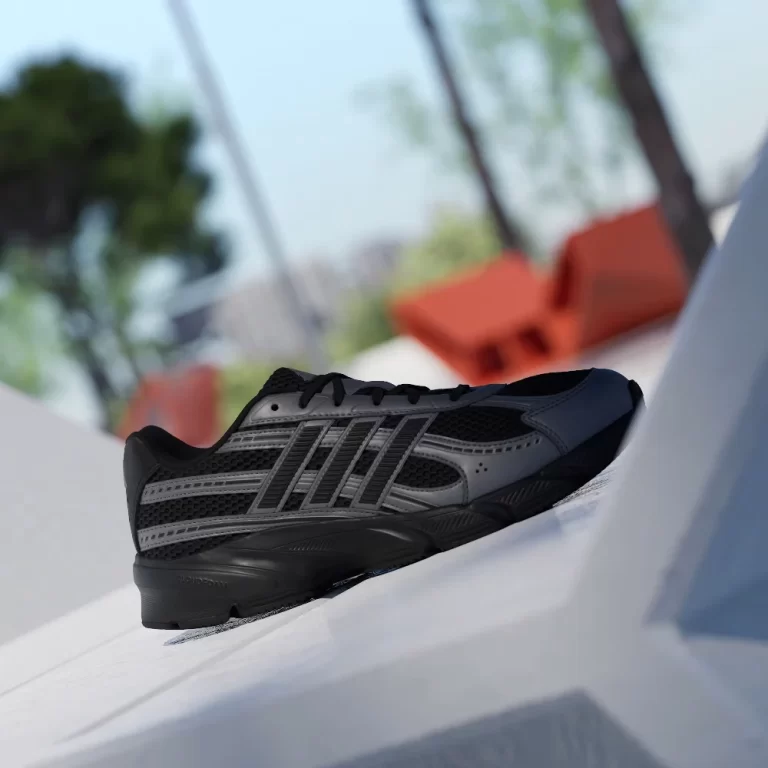 Adidas Men’s TECHNOCHAOS 2000 Shoes – Core Black / Core Black / Iron Metallic thumbnail 3