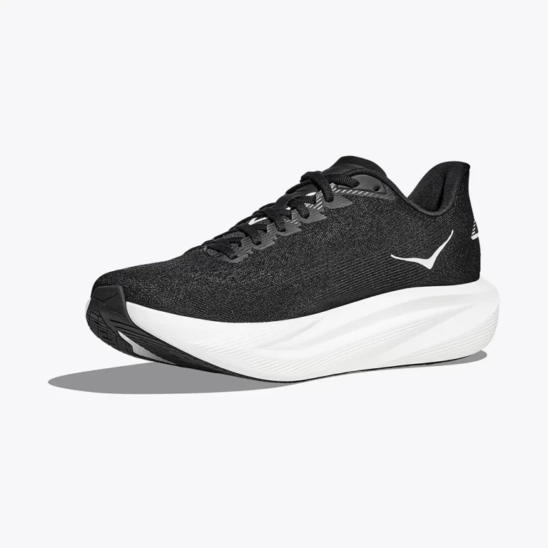 Hoka Men’s Mach 7 Shoes – Black / White thumbnail 2
