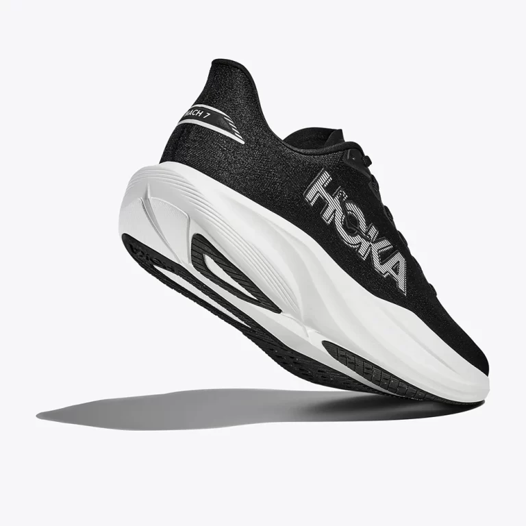 Hoka Men’s Mach 7 Shoes – Black / White thumbnail 3