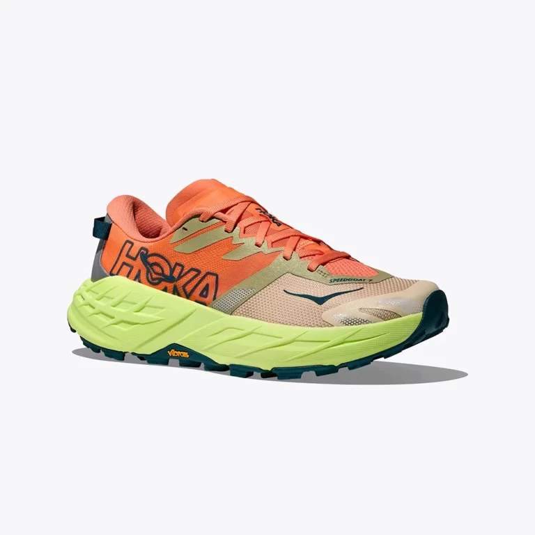 Hoka Women’s Speedgoat 7 Shoes – Persimmon / Neon Yuzu thumbnail 3
