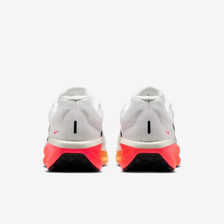 Nike Men’s Winflo 11 Road Running Shoes – Summit White / Bright Crimson / Topaz Gold / Black thumbnail 5