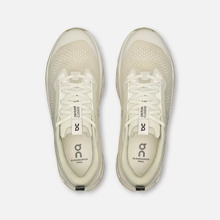 On Men’s Cloudsurfer Trail 2 Shoes – Chalk / Ghost thumbnail 5