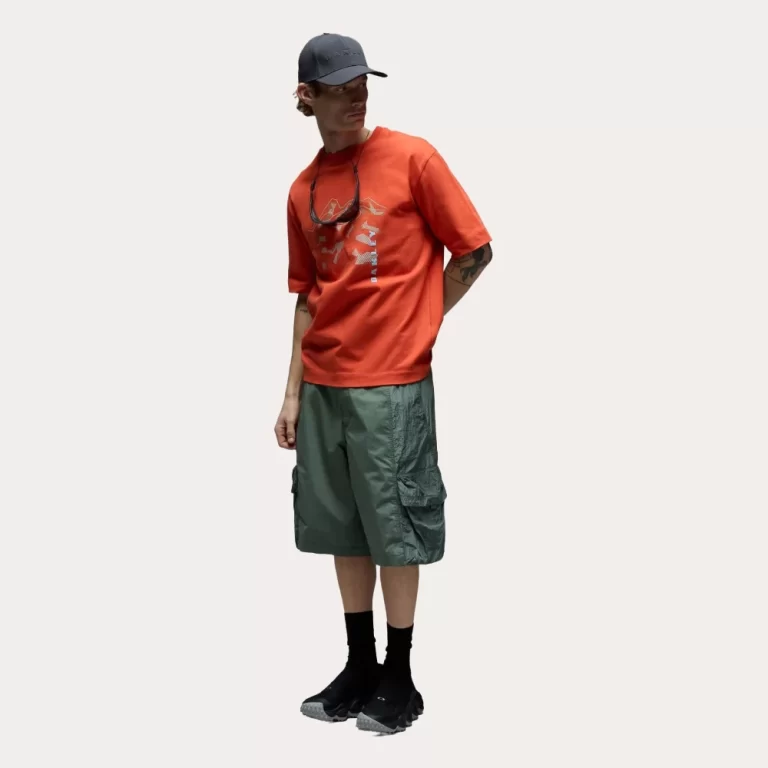 Oakley Men’s Mtn Ridge Tee Shirt – Aviator Orange thumbnail 3