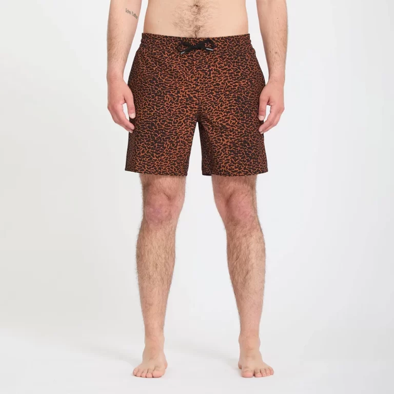 Volcom Men’s Melange Trunk 17″ Boardshort – Brown Horn