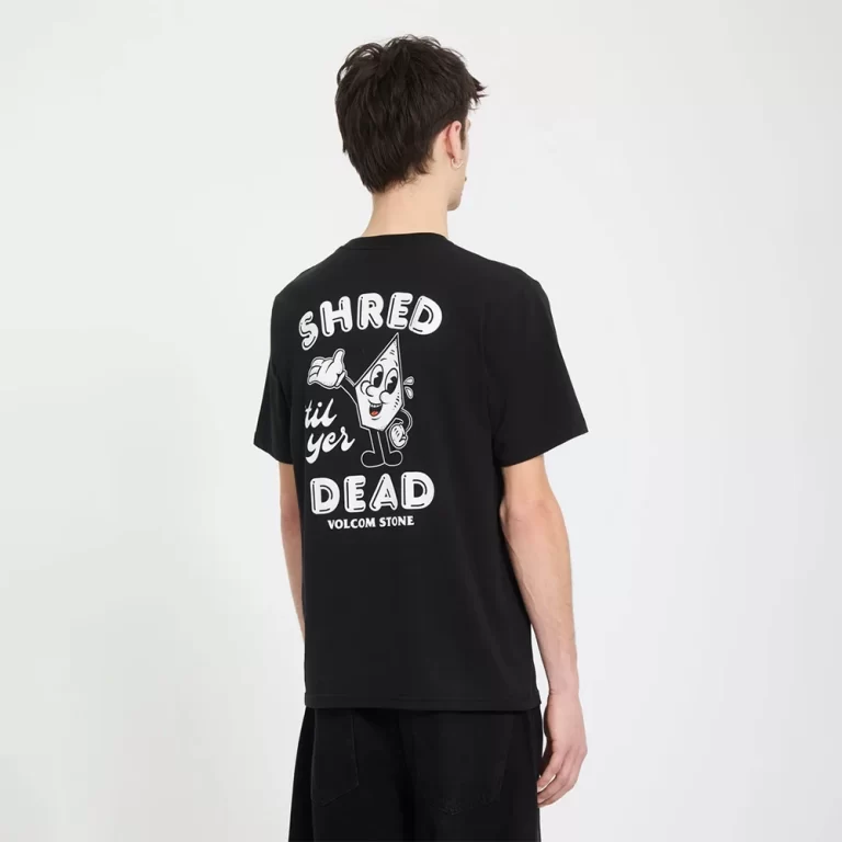 Volcom Men’s Miste Stone T-Shirt – Black thumbnail 2