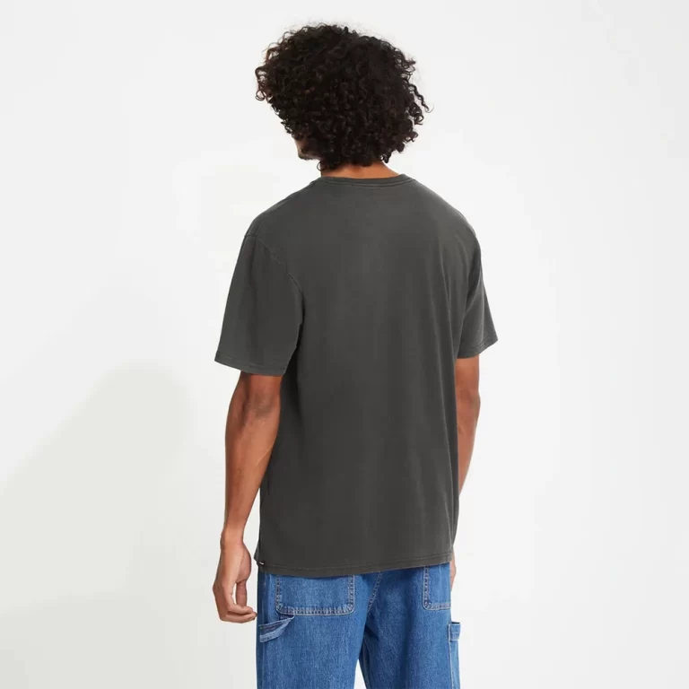Volcom Men’s Solid Stone EMB T-Shirt – Black thumbnail 2