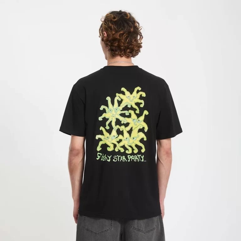 Volcom Men’s Fishystar T-Shirt – Black thumbnail 2