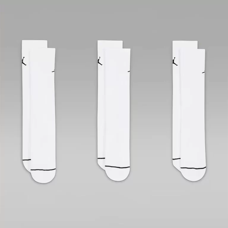Nike Unisex Jordan Everyday Crew Socks (3 pairs) – White thumbnail 2
