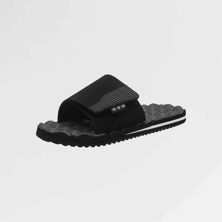 Volcom Men’s Recliner Slide Sandals – Black White thumbnail 3