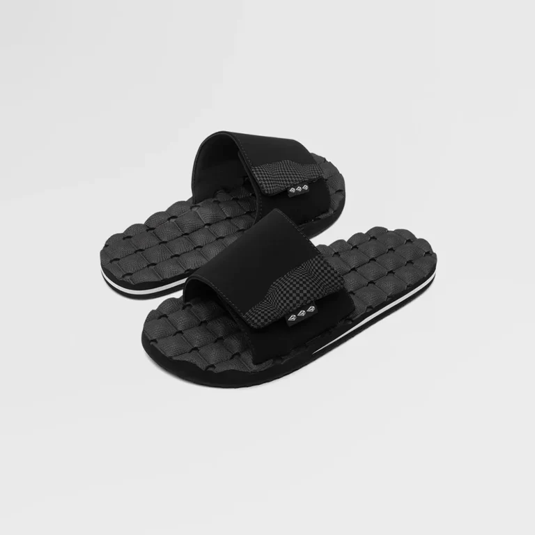 Volcom Men’s Recliner Slide Sandals – Black White thumbnail 4