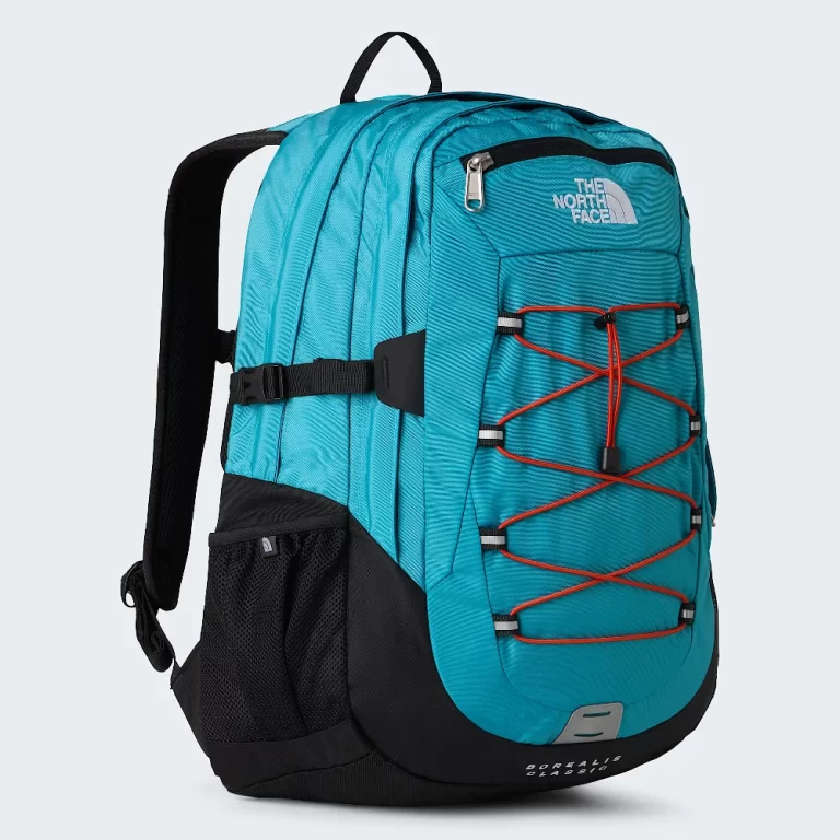 The North Face Borealis Classic Backpack – River Ice / Lava Red
