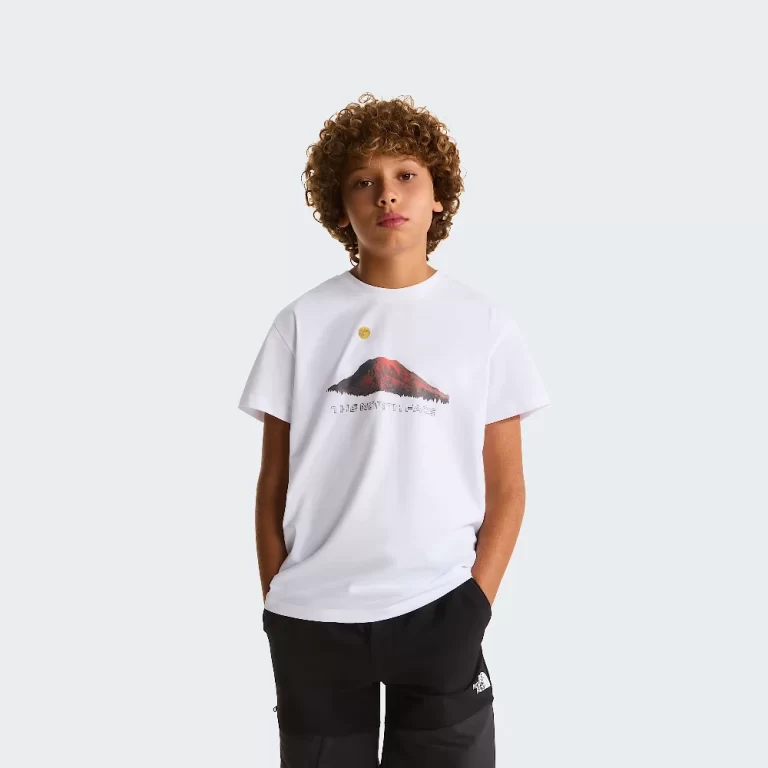 The North Face Boys’ Mountain Night Relaxed T-Shirt – TNF White