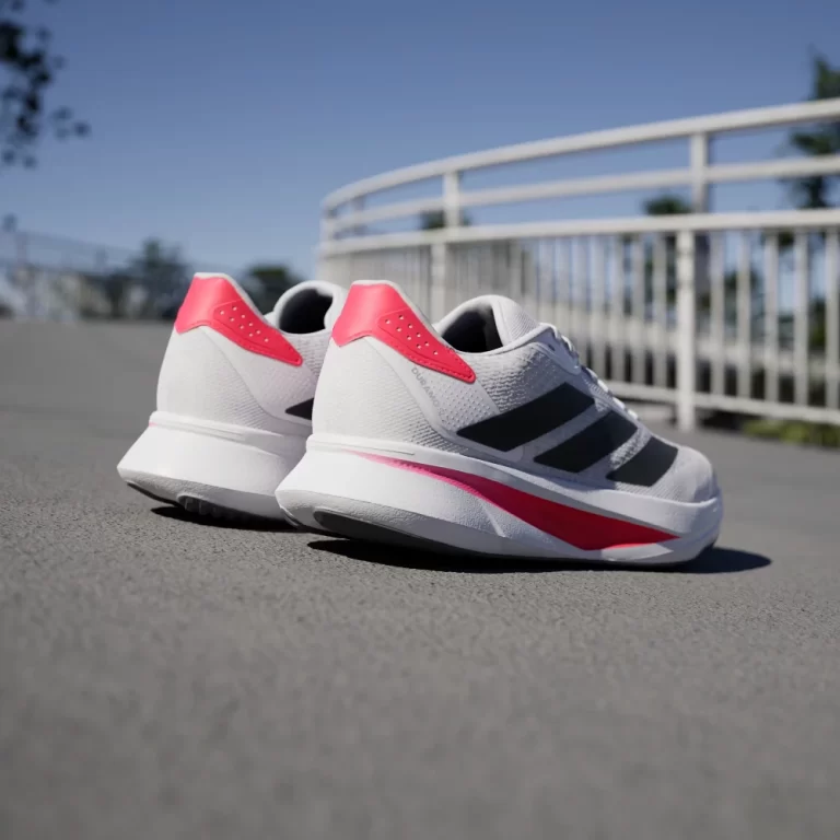Adidas Men’s Duramo SL Shoes – Cloud White / Core Black / Lucid Red thumbnail 5