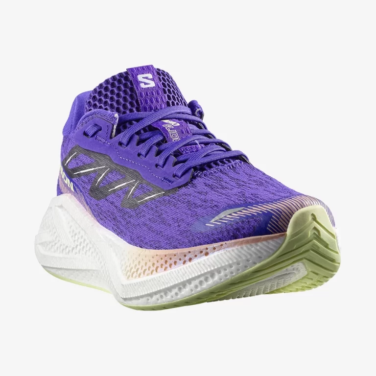 Salomon Women’s Aero Glide 4 Shoes – Deep Blue / White / Butterfly thumbnail 3