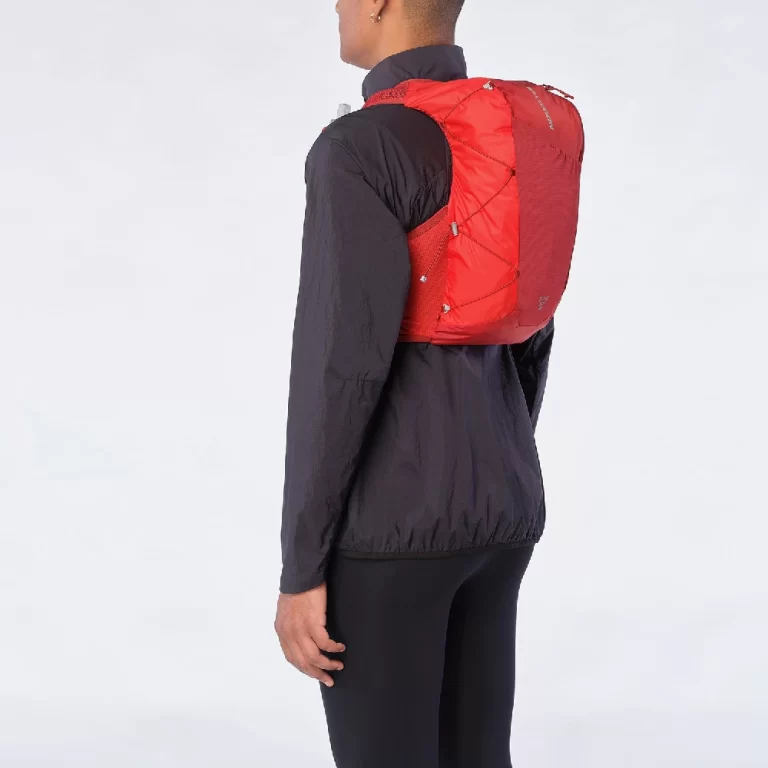 Salomon Unisex ACTIVE SKIN 12 Running Vest with flasks – Red Dahlia / High Risk Red thumbnail 3
