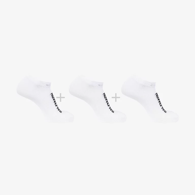 Salomon Unisex Everyday LITE LOW 3-Pack – White
