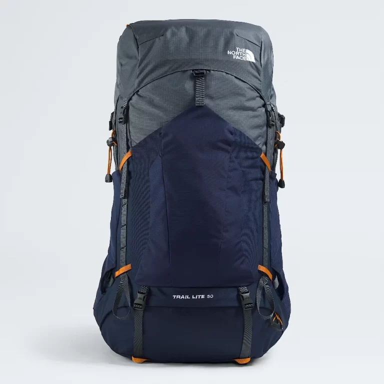 The North Face Trail Lite 50 Backpack – Granite Grey / Summit Navy / Dust Orange thumbnail 3