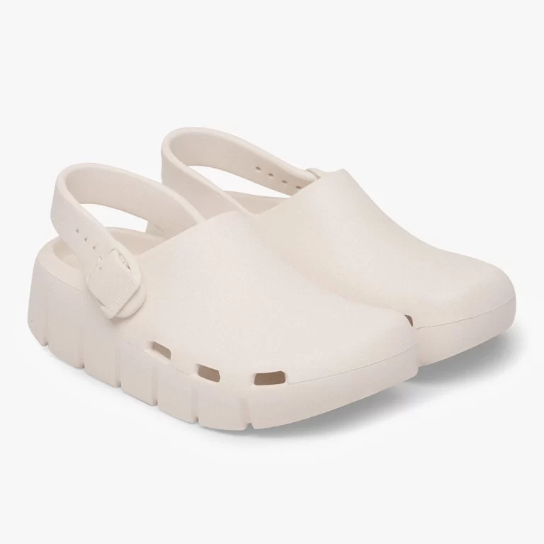 Birkenstock Kid’s Birki Flow Little Kids Sandals – Eggshell thumbnail 3